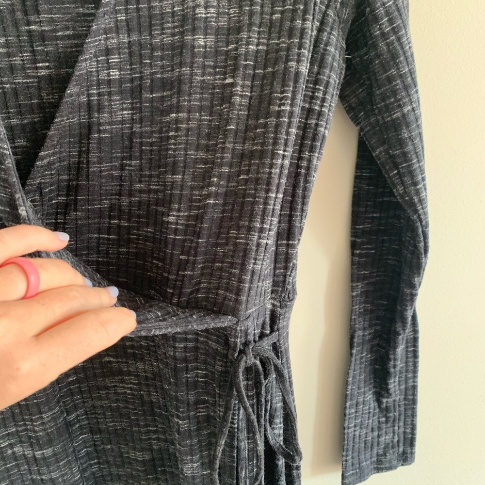 Altar’d State Ribbed Wrap Dress - Picture 4 of 6